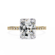 Radiant Cut Pavé Engagement Ring 