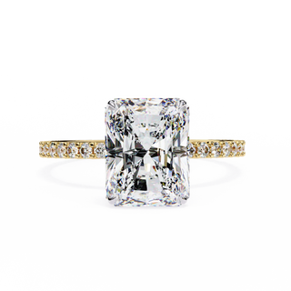 Radiant Cut Pavé Engagement Ring 
