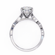 Diamond ring with a white background