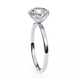 Diamond ring on a white background