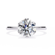 Diamond ring on a white background