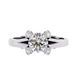Diamond ring with a white background