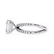 Diamond ring with a unique design on a white background