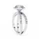 Diamond ring with a white background