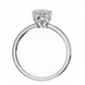 Diamond ring with a white background
