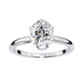 Diamond ring on a white background
