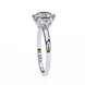 Diamond ring with a white background