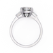 Diamond ring with a white background