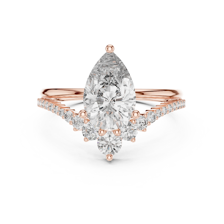 Pear Lab Grown Diamond Split-Shank Engagement Ring