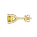 Asscher cut gemstone stud earrings in gold with four-prong basket setting and screw-back closure