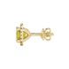 Asscher cut halo gemstone stud earrings in gold featuring 5.00 MM center gemstones surrounded by sparkling round diamond halos