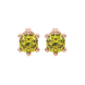 Yellow cushion cut gemstone stud earrings in gold featuring a refined six-prong basket setting
