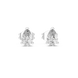 Pear cut solitaire diamond stud earrings in gold with lab grown diamonds