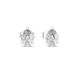 Pear cut solitaire diamond stud earrings in gold with lab grown diamonds