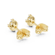 Oval cut solitaire diamond stud earrings in gold with lab grown diamonds by Signora Jewels