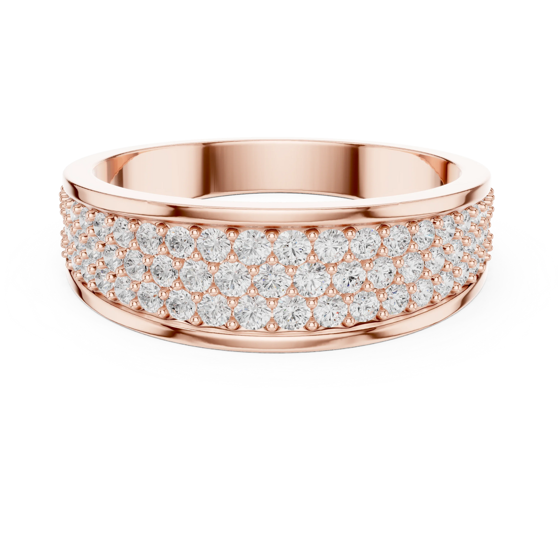 Round Diamond Pavé Band