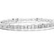 Diamond bracelet with rectangular stones on a white background
