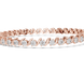 Classic round lab grown diamond bracelet in yellow gold white gold and rose gold with sleek tennis bracelet design