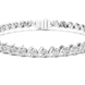 Classic round lab grown diamond bracelet in yellow gold white gold and rose gold with sleek tennis bracelet design