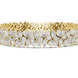 Floral lab grown diamond bracelet with marquise pear and round diamonds in yellow gold white gold and rose gold
