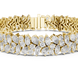 Floral lab grown diamond bracelet with marquise pear and round diamonds in yellow gold white gold and rose gold