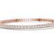 Oval cut lab grown diamond tennis bracelet in yellow gold white gold and rose gold with elegant luxury diamond setting