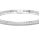Oval cut lab grown diamond tennis bracelet in yellow gold white gold and rose gold with elegant luxury diamond setting