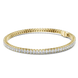 Oval cut lab grown diamond tennis bracelet in yellow gold white gold and rose gold with elegant luxury diamond setting
