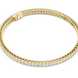 Oval cut lab grown diamond tennis bracelet in yellow gold white gold and rose gold with elegant luxury diamond setting