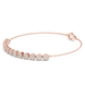 Minimal round lab grown diamond chain bracelet in yellow gold white gold and rose gold with elegant fine jewelry styling