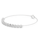Minimal round lab grown diamond chain bracelet in yellow gold white gold and rose gold with elegant fine jewelry styling