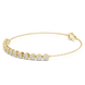 Minimal round lab grown diamond chain bracelet in yellow gold white gold and rose gold with elegant fine jewelry styling