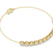 Minimal round lab grown diamond chain bracelet in yellow gold white gold and rose gold with elegant fine jewelry styling