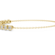 Minimal round lab grown diamond chain bracelet in yellow gold white gold and rose gold with elegant fine jewelry styling