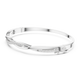 Twisted lab grown diamond bangle bracelet in yellow gold white gold and rose gold with modern crossover diamond design