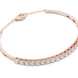 Open cuff lab grown diamond bangle bracelet in yellow gold white gold and rose gold with sleek modern diamond design
