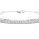 Open cuff lab grown diamond bangle bracelet in yellow gold white gold and rose gold with sleek modern diamond design