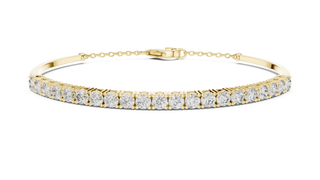 Classic Round Diamond Tennis Bracelet in Yellow Gold