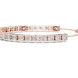 Graduated lab grown diamond tennis bracelet in yellow gold white gold and rose gold with round brilliant diamond design