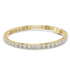 Cushion cut lab grown diamond tennis bracelet in yellow gold white gold and rose gold with luxury diamond setting