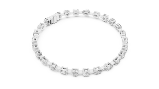 Mixed Shape Diamond Tennis Bracelet in White Gold