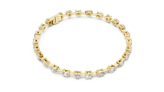 Mixed Shape Diamond Tennis Bracelet in Yellow Gold