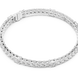 Princess and round lab grown diamond tennis bracelet in yellow white and rose gold with modern mixed shape design