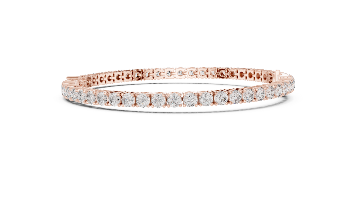 Pear accent lab grown diamond tennis bracelet with round diamonds and central pear cut diamond in gold variations