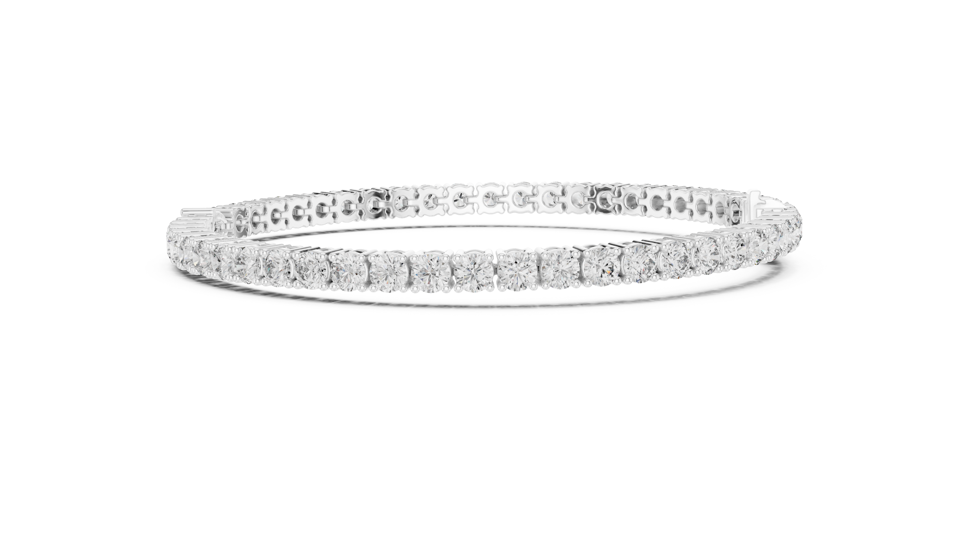 Pear accent lab grown diamond tennis bracelet with round diamonds and central pear cut diamond in gold variations