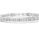 Graduated lab grown diamond tennis bracelet with varying size round diamonds in yellow white and rose gold