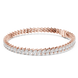 Marquise cut lab grown diamond tennis bracelet in yellow white and rose gold with elegant elongated diamond design