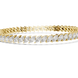Marquise cut lab grown diamond tennis bracelet in yellow white and rose gold with elegant elongated diamond design