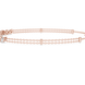 Contemporary multi shape lab grown diamond chain bracelet with pear oval marquise and emerald cut diamonds in yellow white and rose gold