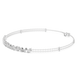 Contemporary multi shape lab grown diamond chain bracelet with pear oval marquise and emerald cut diamonds in yellow white and rose gold